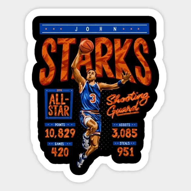 John Starks New York Stats Sticker by Erianna Bee